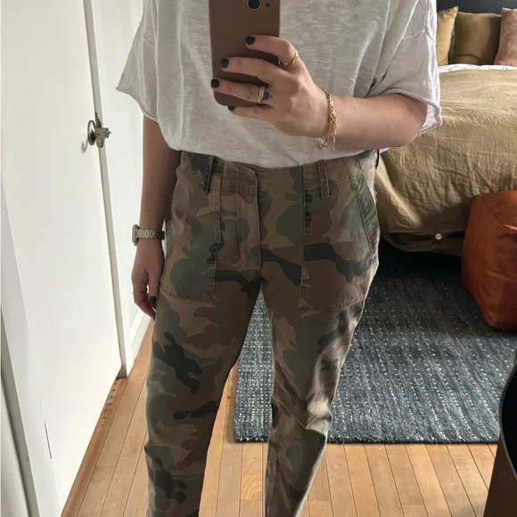 Nili Lotan camouflage print pants, size 2